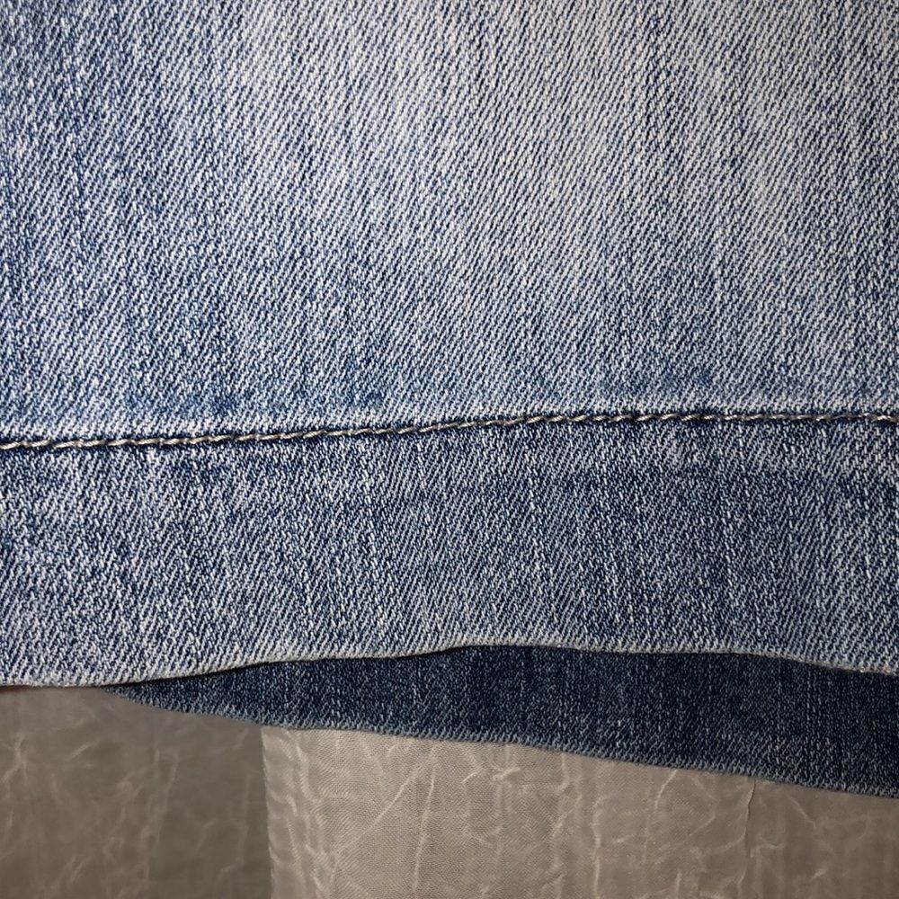 Sonoma 4 Vintage Wash Brass Color Studded Blue Denim Shorts - Picture 7 of 16